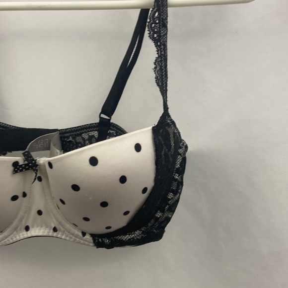 Victoria’s Secret Balconet 34C Black White Bra - Picture 5 of 9